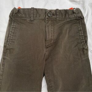 CREWCUTS Olive Green Stretch Waist Boys Pants size 7